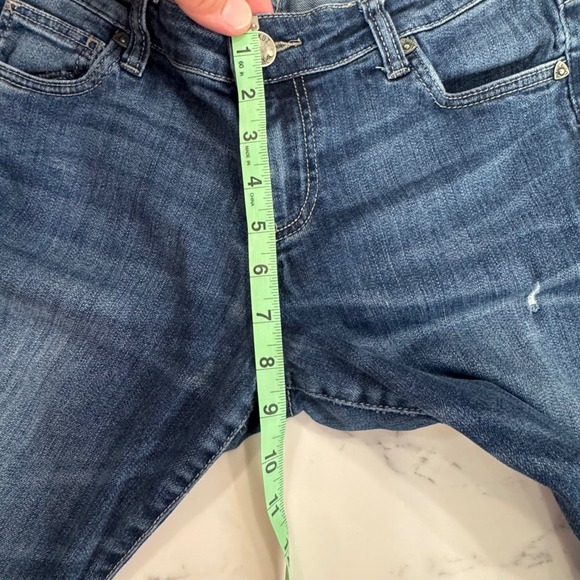 Kut From The Kloth Womens Jeans 4 Distressed Denim Dark‎ Wash Straight Leg - Picture 5 of 7